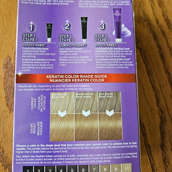 NEW Schwarzkopf True Blondes Keratin Color 8.0 Medium Blonde Permanent Hair Dye - Picture 2 of 3